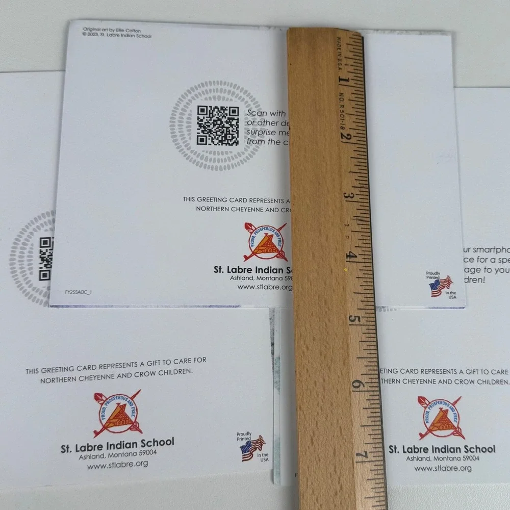 St Labre Indian School Greeting Cards Set 3 Ellie Colton Indigenous‎ Art 23 A18Q